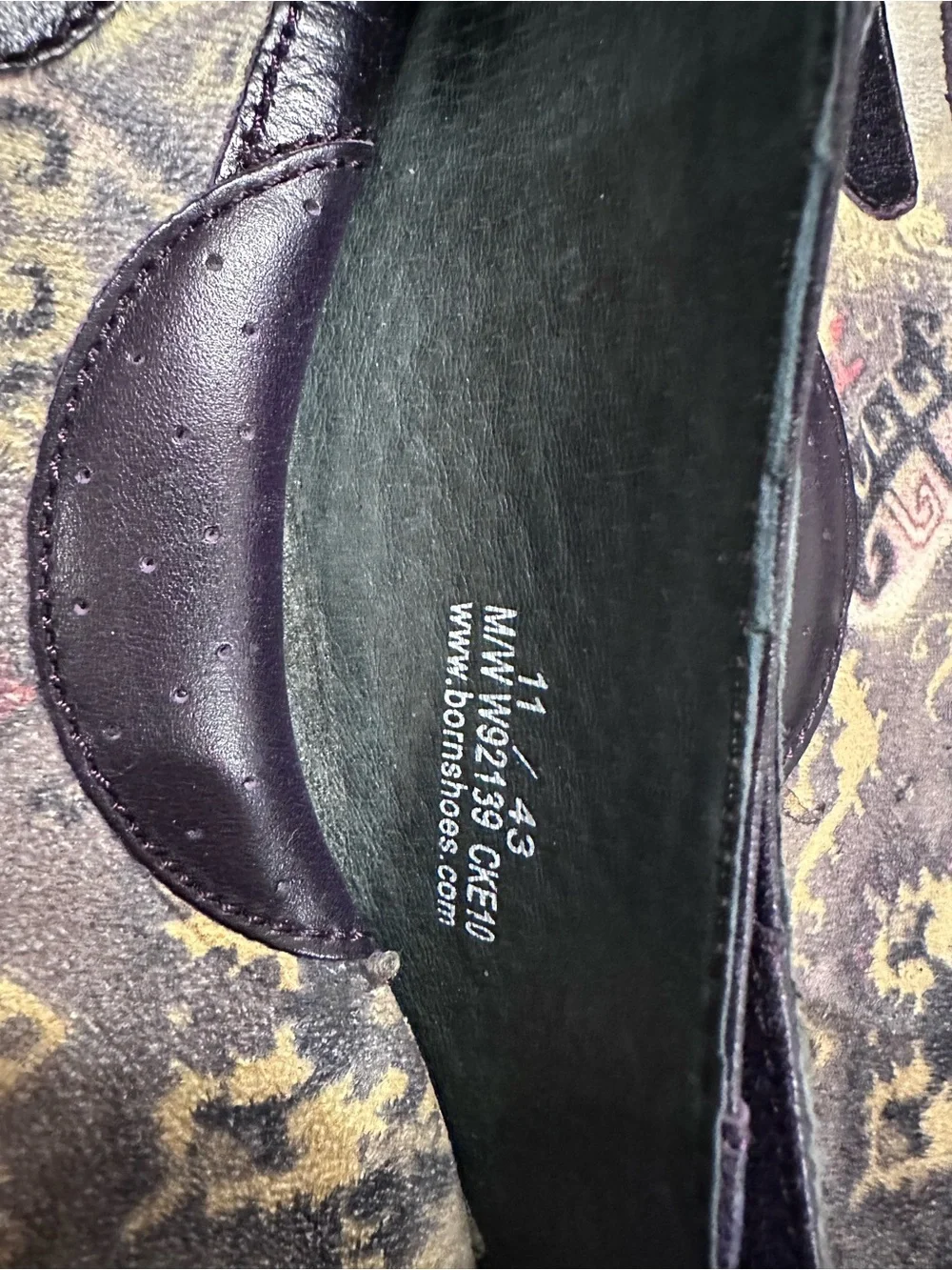Women’s BORN Lovely Viola Deep Purple Ballet Leather Flats Shoes Size 11 - Picture 7 of 8